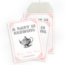 Load image into Gallery viewer, TEA FAVORS ENVELOPES | BABY IS BREWING Bushel & Peck Paper