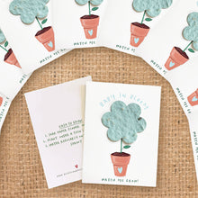 Load image into Gallery viewer, SEED PAPER FAVORS | BLUE FLOWER Bushel & Peck Paper