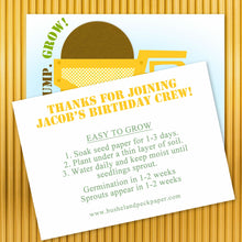 Load image into Gallery viewer, SEED PAPER FAVORS | DUMP TRUCK Bushel & Peck Paper