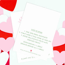 Load image into Gallery viewer, SEED PAPER FAVORS | LET LOVE GROW - HEART