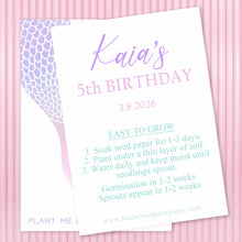 Load image into Gallery viewer, SEED PAPER FAVORS | MERMAID Bushel & Peck Paper