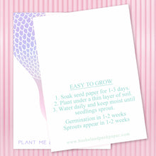 Load image into Gallery viewer, SEED PAPER FAVORS | MERMAID Bushel & Peck Paper