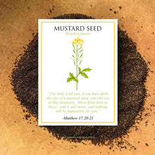 Load image into Gallery viewer, SEED FAVORS | MUSTARD SEEDS Bushel & Peck Paper