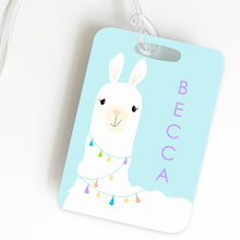 Load image into Gallery viewer, LUGGAGE TAG | LLAMA Bushel & Peck Paper