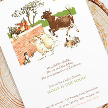 Load image into Gallery viewer, INVITATIONS | Nursery Rhyme Bushel & Peck Paper