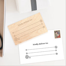 Load image into Gallery viewer, ADDRESSING STAMP | SNOWFLAKE Bushel & Peck Paper