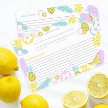 Load image into Gallery viewer, RECIPE CARDS | TROPICAL Bushel &amp; Peck Paper
