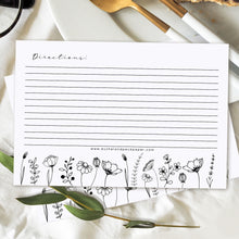 Load image into Gallery viewer, RECIPE CARDS | WILDFLOWER Bushel &amp; Peck Paper
