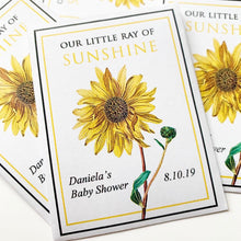 Load image into Gallery viewer, Baby Shower Sunflower-Favors™ - RAY OF SUNSHINE! SEED PACKET FAVORS
