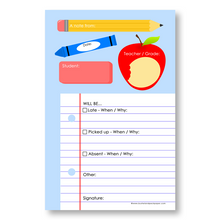 Load image into Gallery viewer, Note Pad : Back-To-School Notepad freeshipping - Bushel &amp; Peck Paper
