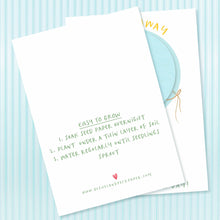 Load image into Gallery viewer, PARTY SEEDS™ | HOT AIR BALLOON - BLUE - blank back