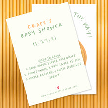Load image into Gallery viewer, Shower Seeds™ | Lil&#39; Cutie Shower Favors | Plantable Seed Paper Favors | Wildflower seeds Bushel &amp; Peck Paper
