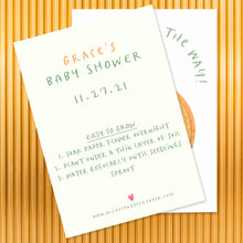 Load image into Gallery viewer, Shower Seeds™ | Lil' Cutie Shower Favors | Plantable Seed Paper Favors | Wildflower seeds Bushel & Peck Paper