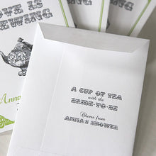Load image into Gallery viewer, Par-Tea Favors™ - LOVE IS BREWING Wedding freeshipping - Bushel & Peck Paper