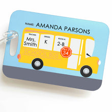 Load image into Gallery viewer, LUGGAGE TAG | SCHOOL BUS