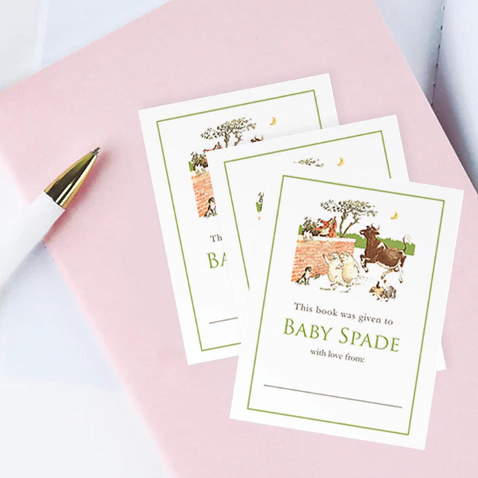 Custom Bookplates - Set of 12 Personalized Nursery Rhyme Book Labels