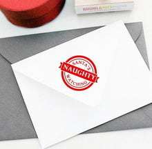 Load image into Gallery viewer, Rubber Stamp - Holiday :: Naughty or Nice Stamps freeshipping - Bushel & Peck Paper
