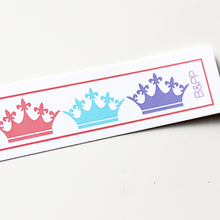 Load image into Gallery viewer, Custom Vinyl ID Bands - Set of 12 Princess Crown Bracelets