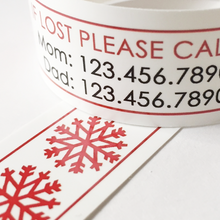 Load image into Gallery viewer, Custom Vinyl ID Bands - Set of 12 Snowflake Bracelets