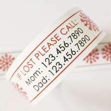 Load image into Gallery viewer, Custom Vinyl ID Bands - Set of 12 Snowflake Bracelets