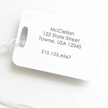 Load image into Gallery viewer, Bushel & Peck Paper LUGGAGE TAG | MERMAID - standard back