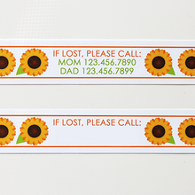 Load image into Gallery viewer, Custom Vinyl ID Bands - Set of 12 Sunflowers Bracelets