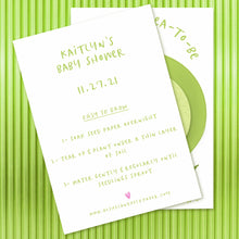 Load image into Gallery viewer, Bushel & Peck Paper Shower Seeds™ |Sweet Pea-to-Be Shower Favors | Plantable Seed Paper Favors | Wildflower seeds