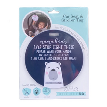 Load image into Gallery viewer, *SALE* CAR SEAT / STROLLER TAG - MAMA BEAR freeshipping - Bushel & Peck Paper
