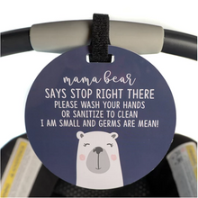 Load image into Gallery viewer, *SALE* CAR SEAT / STROLLER TAG - MAMA BEAR freeshipping - Bushel & Peck Paper