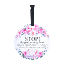 Load image into Gallery viewer, *SALE* CAR SEAT / STROLLER TAG - STOP! FLOWERS freeshipping - Bushel & Peck Paper