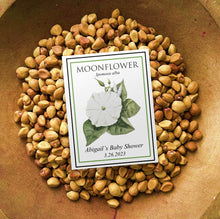 Load image into Gallery viewer, SEED FAVORS | MOONFLOWER - Bushel & Peck Paper Seed Packet Baby Shower Favors set of 20 25.00