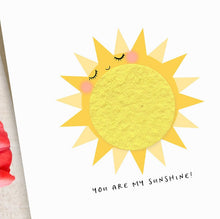 Load image into Gallery viewer, Single Growable Greeting Card | You are my Sunshine Baby Shower Card by Bushel & Peck Paper