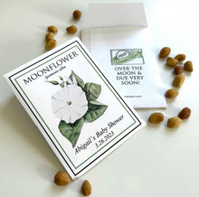 Load image into Gallery viewer, SEED FAVORS | MOONFLOWER - Bushel & Peck Paper Seed Packet Baby Shower Favors set of 20 25.00