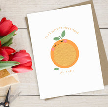 Load image into Gallery viewer, Single Growable Greeting Card | Lil' Cutie Baby Shower Card by Bushel & Peck Paper