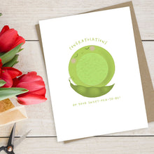 Load image into Gallery viewer, Baby Shower Greeting Card - Seed Paper Card - Sweet Pea to Be by Bushel & Peck Paper