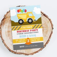 Load image into Gallery viewer, INVITATIONS | DUMP TRUCK Bushel &amp; Peck Paper
