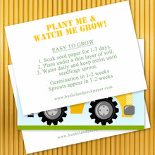 Load image into Gallery viewer, SEED PAPER FAVORS | DUMP TRUCK Bushel &amp; Peck Paper
