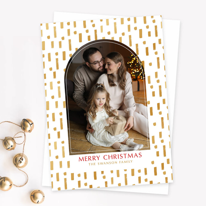 HOLIDAY PHOTO CARDS | GOLDEN CHRISTMAS Bushel & Peck Paper