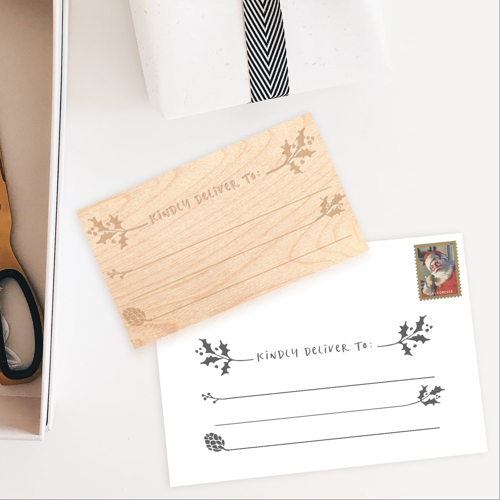 ADDRESSING STAMP | HOLLY