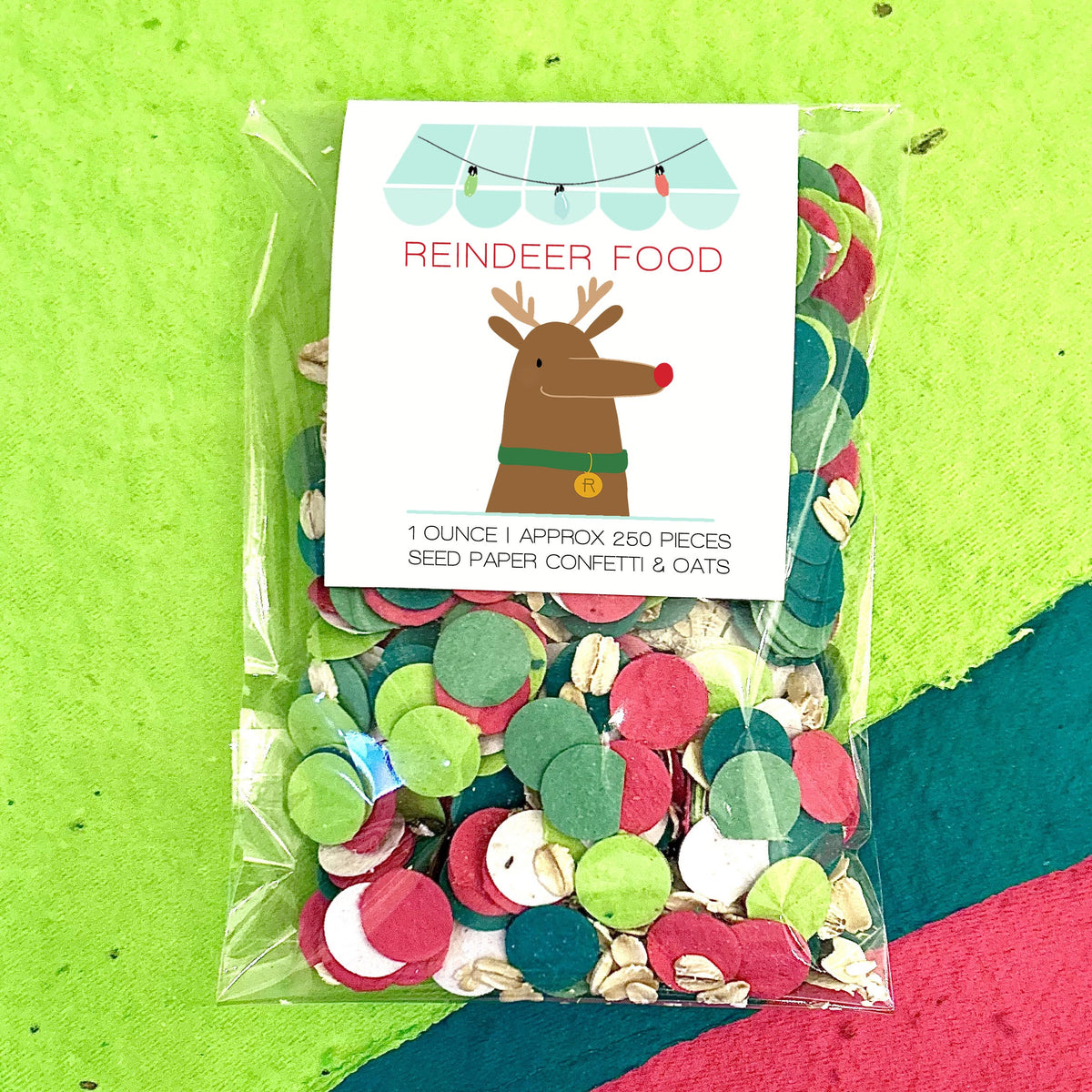 Reindeer Food - Seed Paper Confetti & Oats Bushel & Peck Paper