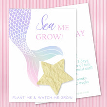 Load image into Gallery viewer, SEED PAPER FAVORS | MERMAID Bushel &amp; Peck Paper
