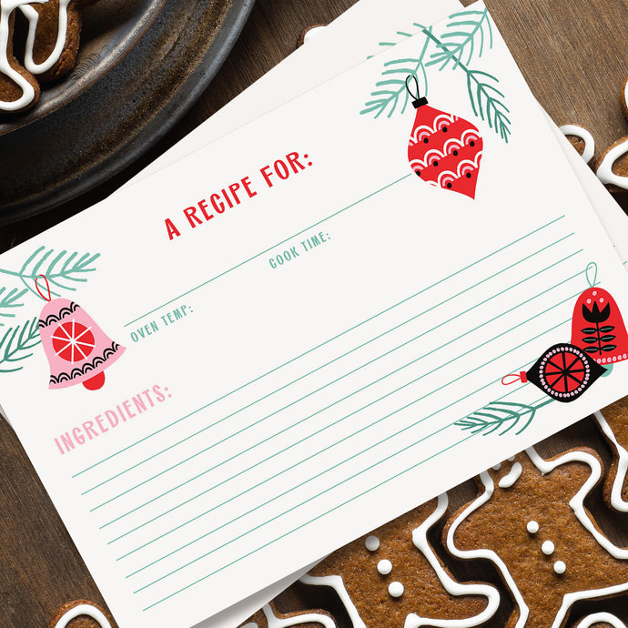 RECIPE CARDS | ORNAMENTS Bushel & Peck Paper