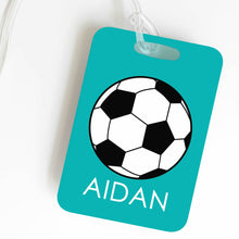Load image into Gallery viewer, LUGGAGE TAG | SOCCER Bushel &amp; Peck Paper
