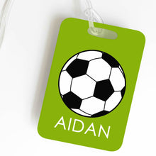 Load image into Gallery viewer, LUGGAGE TAG | SOCCER Bushel &amp; Peck Paper
