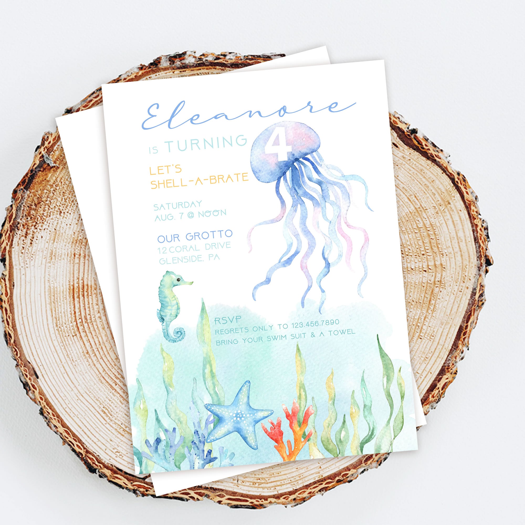 INVITATIONS | UNDER THE SEA