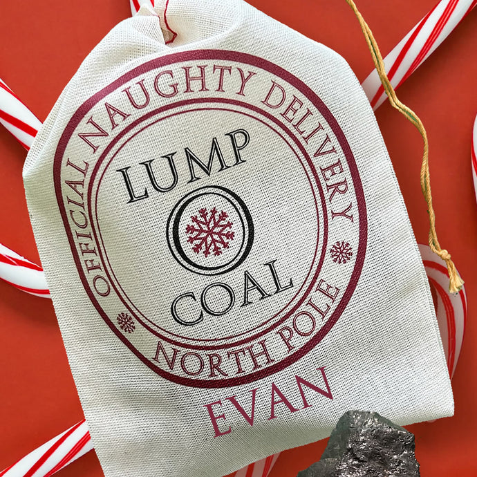 HOLIDAY GIFT BAG | LUMP O COAL Bushel & Peck Paper