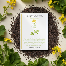Load image into Gallery viewer, SEED FAVORS | MUSTARD SEEDS Bushel &amp; Peck Paper
