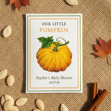 Load image into Gallery viewer, Pumpkin seed favors Pinterest image in progress
