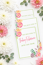 Load image into Gallery viewer, Spring garden bookplates flat-lay Pinterest image
