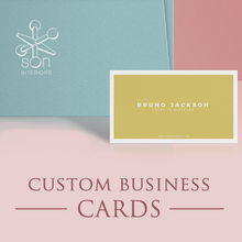 Load image into Gallery viewer, Custom Business Cards freeshipping - Bushel &amp; Peck Paper
